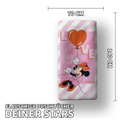 Minnie Mouse strandlaken Love 70 x 140 cm Minnie Mouse strandlaken Love 70 x 140 cm
