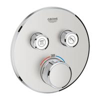 Grohe SmartControl Inbouwthermostaat - 3 knoppen - rond - supersteel 29119dc0 - thumbnail