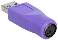 Delock USB 2.0 Adapter [1x USB-A-stekker - 1x PS/2-bus] 65461 - thumbnail
