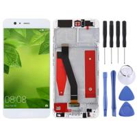 LCD-scherm en digitizer volledige montage met frame voor Huawei P10 (wit) - thumbnail