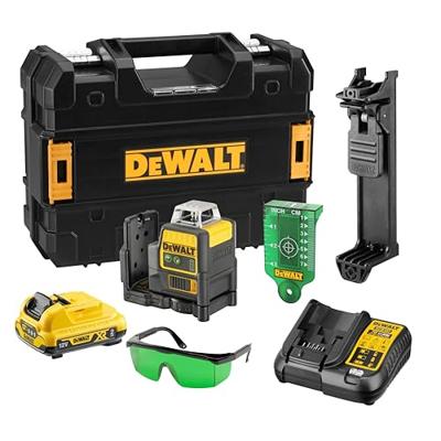 DeWalt dce0811d1g veelzijdige zelfnivellerende 12v kruislijnlaser 360 graden met 2.0ah accu - dce0811d1g-qw