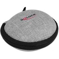 Delock 18421 Koptelefoon tas Zwart, Grijs - thumbnail