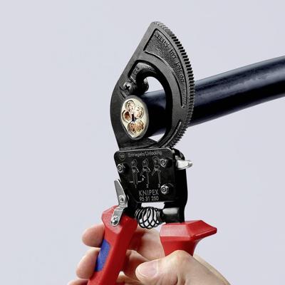 Knipex Kabelschaar (ratelprincipe) met meer-componentengrepen 250 mm - 9531250