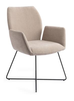 Jesper Home Misaki eetkamerstoel Sand Strand cross black