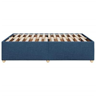 Bedframe zonder matras stof blauw 140x190 cm