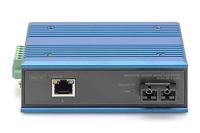 DIGITUS industriële Gigabit mediaconverter - 1x RJ45, 1x SC duplex 850nm - multimode dubbele vezel - 0,5 km bereik - 10/100/1000 Mbps - DIN rail montage - zwart/blauw - thumbnail