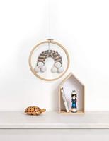 Breiset met wol, breinaald en borduurnaald FOLIA blauw - thumbnail