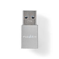 Nedis CCTB60925AL Usb-a Adapter Usb 3.2 Gen 1 Usb-a Male Usb-c™ Female 5 Gbps Vernikkeld Zilver Cover Box - thumbnail