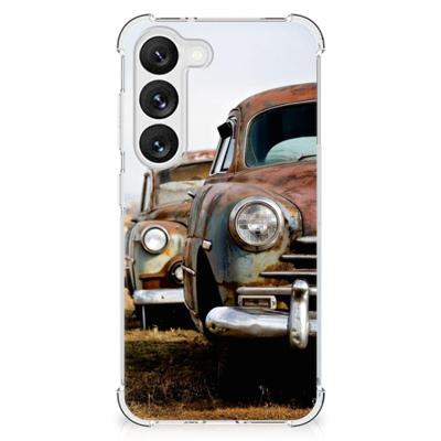 Samsung Galaxy S23 Anti-shock Hoesje met foto Vintage Auto Samsung Galaxy S23 Anti-shock Hoesje met foto Vintage Auto