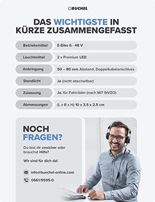 Achterlicht Büchel Tivoli Naafdynamo + Standlicht 50/80Mm