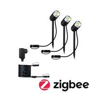 Paulmann colour Spot Pike Set RGBW Zigbee 94284 Verlichtingssysteem Plug&Shine ZigBee LED 4.5 W Warmwit Antraciet - thumbnail