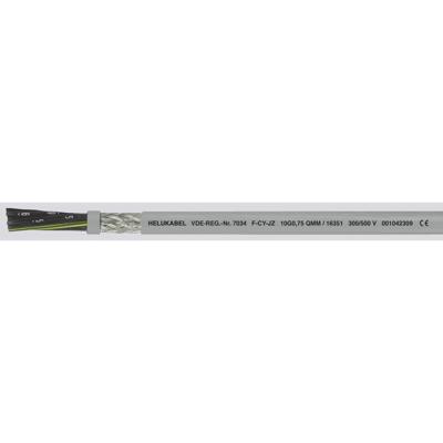 HELU F-CY-JZ Stuurstroomkabel 4 G 0.75 mm² Grijs 16346-1000 1000 m