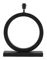 Light & Living Tafellamp 'Tinar' Mangohout, 55cm, kleur Mat Zwart (excl. kap) - thumbnail