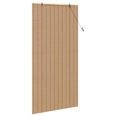 VidaXL Rolgordijn met gordijnen natuur 110 x 220 cm bamboe