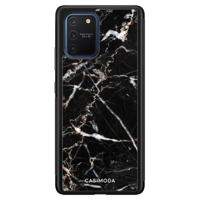 Samsung Galaxy S10 Lite hoesje - Marmer zwart Samsung Galaxy S10 Lite hoesje - Marmer zwart