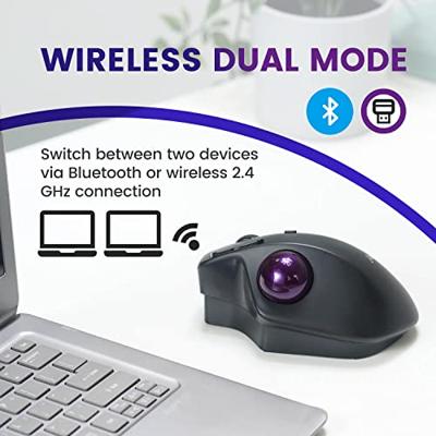 Perixx PERIMICE-720 Muis Radiografisch, Bluetooth Zwart 600 dpi, 1600 dpi Met trackball