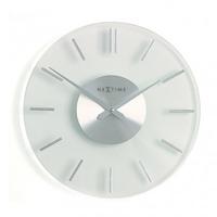 Wandklok - 26 cm - Aluminium - Glas - 'Streep' - thumbnail