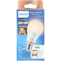 Ledlamp Philips Wiz Standard Wit F 8 W E27 806 lm (2700-6500 K) - thumbnail