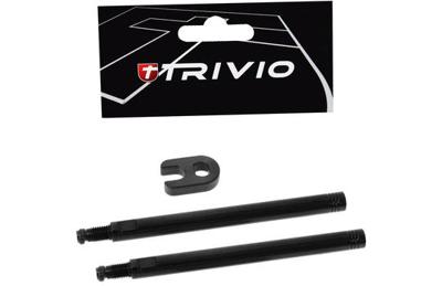 Trivio - ventielverlenger set zwart 80mm inclusief gereedschap
