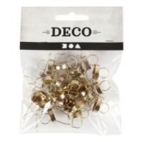 Creativ Company Metalen hanger, d 13 mm, gatgrootte 5 mm, goud, 25 stuk/ 1 doos - thumbnail