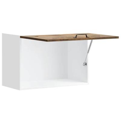 Keukenwandkast Kalmar bewerkt hout gerookt eikenkleurig Keukenwandkast Kalmar bewerkt hout gerookt eikenkleurig