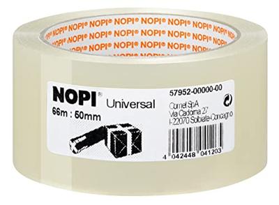 Nopi UNIVERSAL 57458-00000-00 Pakband Transparant (l x b) 66 m x 50 mm 6 stuk(s)