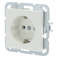 Gira System 55 Contactdoos | Inbouw | 1-voudig | Randaarde | Polarwit - 54.191.42 - thumbnail