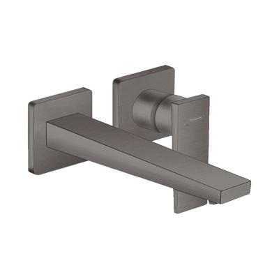 Hansgrohe Metropol afbouwdeel wandkraan met voorsprong uitloop 22.5cm brushed black chroom 32526340