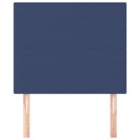 Hoofdborden 2 st 80x5x78/88 cm stof blauw - thumbnail