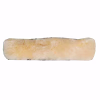 Genickpolster Lammfell 28cm schwarz/natur - thumbnail