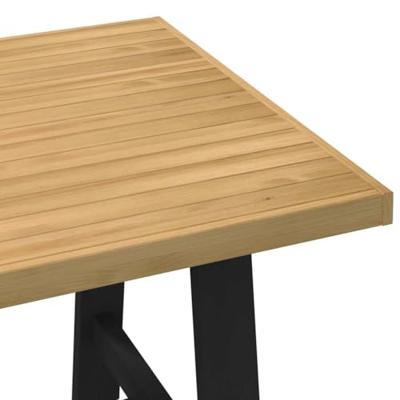 Eettafel NOAIN A-vormige poten 160x90x75 cm massief hout