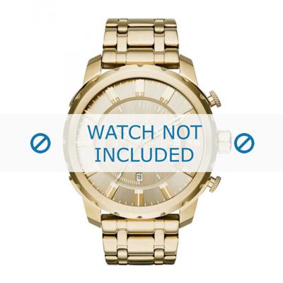 Diesel horlogeband DZ4376 Staal Goud 26mm