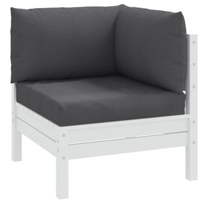 VidaXL Palletkussens 3 st stof gemêleerd antracietkleurig VidaXL Palletkussens 3 st stof gemêleerd antracietkleurig