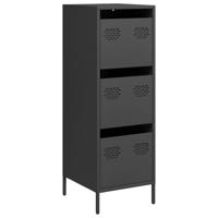 Hoge kast 39x35x103,5 cm staal zwart - thumbnail