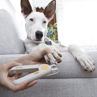 InnovaGoods® Nageltang met LED voor huisdieren Clipet, verwijderbare nagelvijl geïntegreerd in de handgreep, effectieve halvemaanvormige knipbeurt, voorkomt scheuren bij het knippen, compact en lichtg - thumbnail