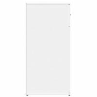 Dressoir 79x38x80 cm bewerkt hout wit - thumbnail