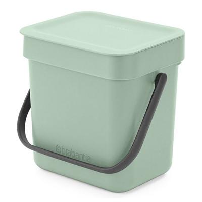 Brabantia Sort & Go afvalemmer 3 liter jade green Brabantia Sort & Go afvalemmer 3 liter jade green