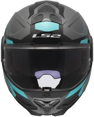 LS2 opklaphelm "ff910 advant ii triple". helmet ff910 advant ii triple l gr/blue/red