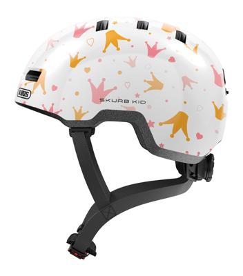 Abus helm skurb kid wit crowns m 50-55cm Abus helm skurb kid wit crowns m 50-55cm