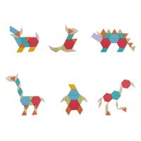 Houten Mozaiek Blokken, 52dlg. - thumbnail