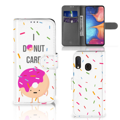 Samsung Galaxy A20e | Book Cover | Donut Roze