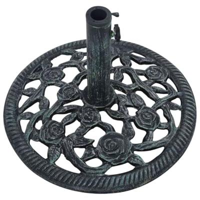 VidaXL Parasolvoet 9 kg 40 cm gietijzer groen