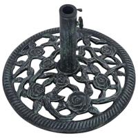 VidaXL Parasolvoet 9 kg 40 cm gietijzer groen - thumbnail