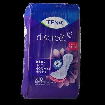 Tena Discreet normal night 10 Stuks