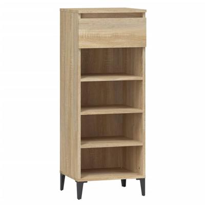 VidaXL Schoenenrek 40x36x105 cm bewerkt hout sonoma eikenkleurig