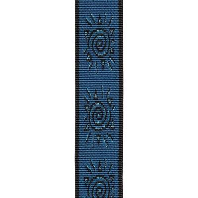 D&apos;Addario Auto Lock Woven Nylon Guitar Strap Blue Suns gitaarband