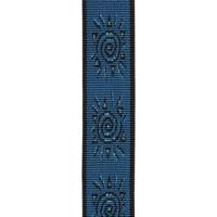 D&apos;Addario Auto Lock Woven Nylon Guitar Strap Blue Suns gitaarband - thumbnail