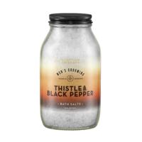 Scottish Fine Soaps Men's Grooming Thistle & Black Pepper Relaxing Mineral Soak Badzout 500gr - thumbnail