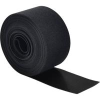 Quadrios 25CA512 Klittenband Om te bundelen Haak- en lusdeel Zwart per meter - thumbnail