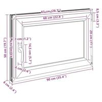 Kelderraam "RISOR" 90x50 cm draai-kiep DIN rechts wit - thumbnail
